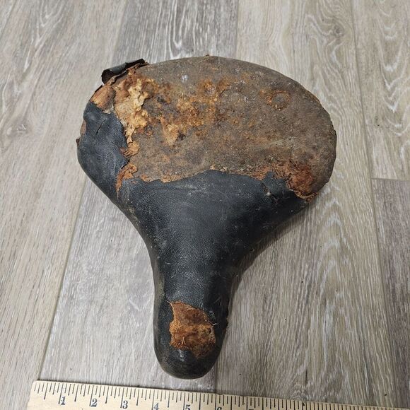 Troxel Vintage Bicycle Dual Spring Seat Black USA Made Retro Classic - Picture 6 of 9